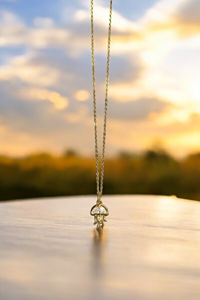 Mojo Jewellery Deniz Anası Figürlü Zirkon Taşlı Çelik Kolye – Kararmaz Şık Takı