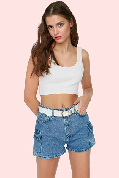 PayBuy Women's Fashion Denim City Short Pocket Detailed High Waist Mini Shorts Cotton Summer Summer Shorts