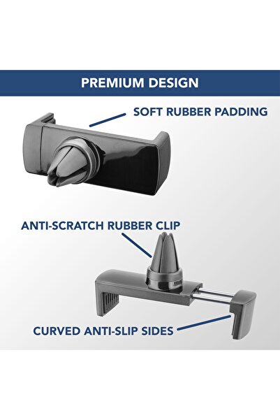 erorex Compact Air Vent Car Holder Black