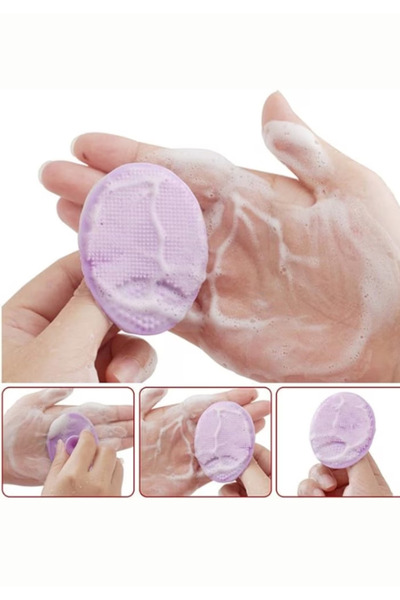 TrioStore Silicone Baby Bath Brush for Crust Removal, Trio Store®, Violet