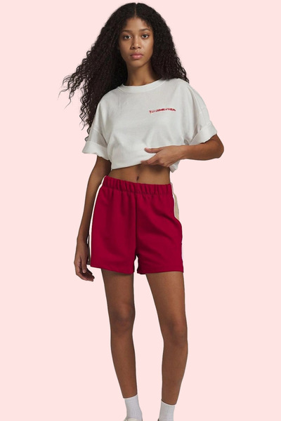 PayBuy Women's Fashion Color Block Short Knitted Shorts Relaxed Fit Casual Sports Weekend Summer Shorts