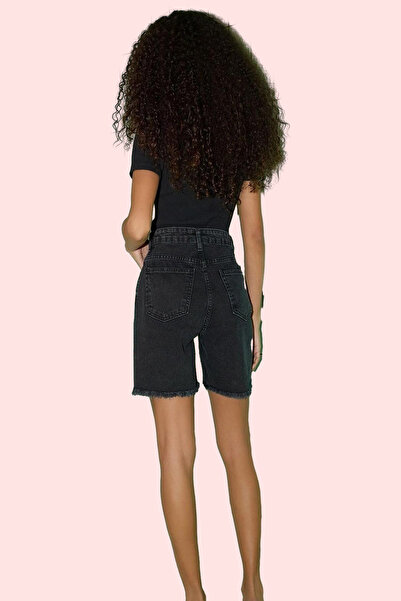 PayBuy Women's Fashion City Short Denim Shorts High Waist Pipe Leg Cotton Daily Use Durable Material