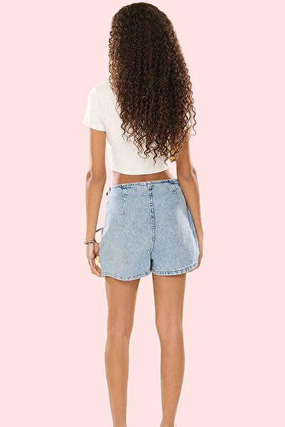 PayBuy Women's Fashion Denim Shorts Skirt High Waist Lace-Up Short Length Cotton Summer Summer Shorts