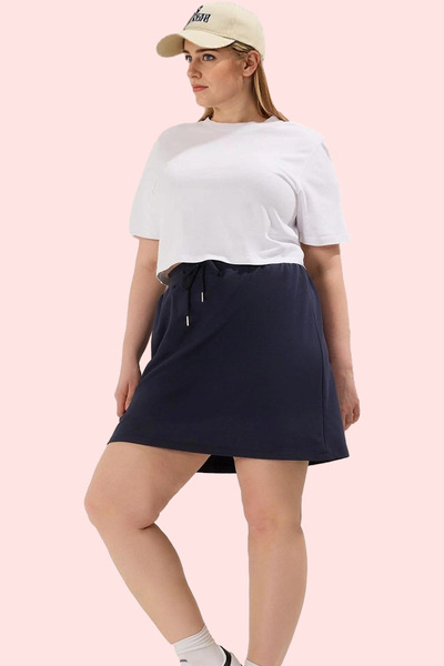 PayBuy Women's Fashion Plus Size Knitted Skirt High Waist Wide Leg Casual Weekend Summer Shorts