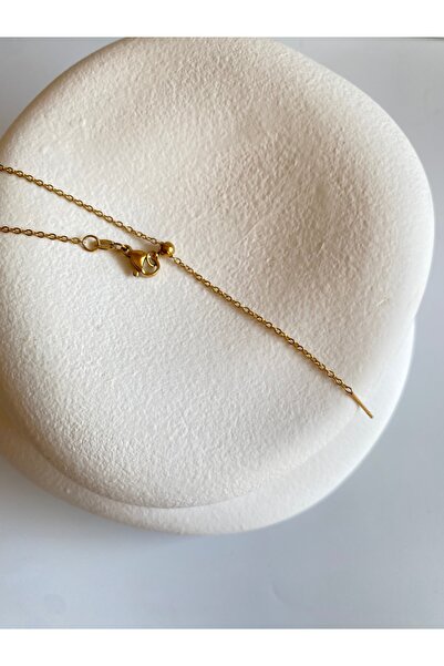 Atelier Licia Zirkon Taşlı Çelik Harf Kolye – Ayarlanabilir Asansörlü Tasarım