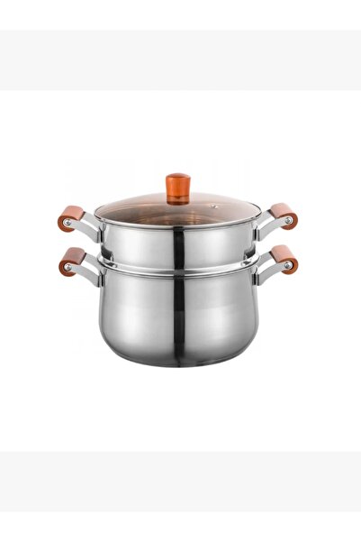 rexa قدر من الفولاذ المقاوم للصدأ مع مصفاة - 20 سم