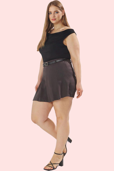 PayBuy Women's Fashion Woven High Waist Short Shorts Skirt Plus Size for Work Daily Use Quality Material