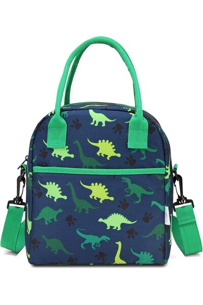 VASCHY Lunch Bag for Kids, Insulated Lightweight Lunch Box Tote Bag with Adjustable Shoulder Strap,