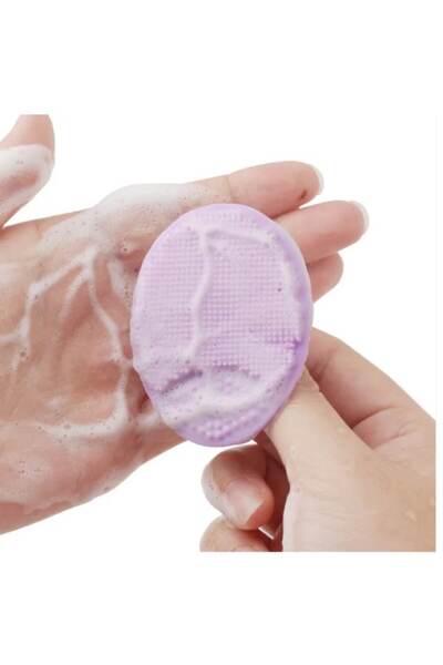 TrioStore Silicone Baby Bath Brush for Crust Removal, Trio Store®, Violet