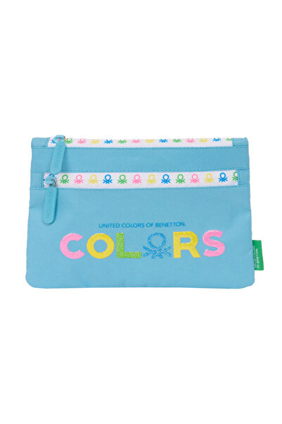 Benetton Geantă școlară Spring Albastru cer 23 x 16 x 3 cm