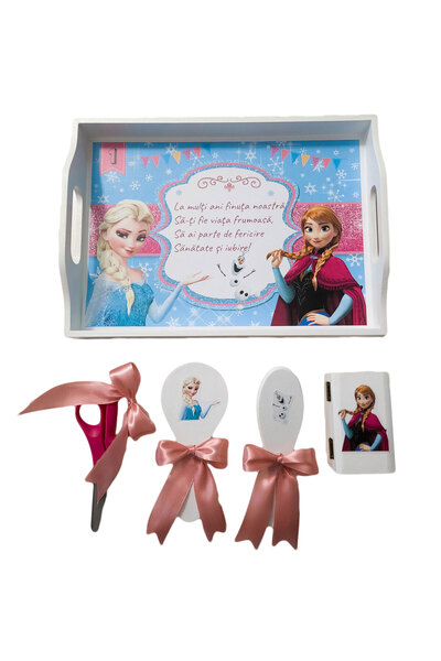 fantasialand Tava mot fete, 5 piese, model Frozen