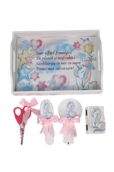 fantasialand Tava mot fetite, 5 piese, model Unicorni