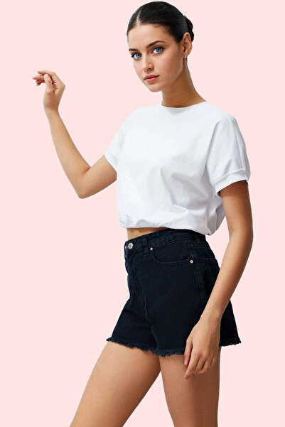 PayBuy Moda femei Denim Pantaloni scurți cu talie înaltă Pantaloni scurți din...