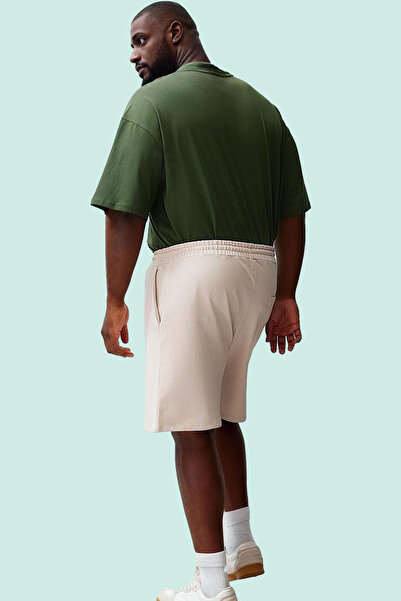 PayBuy Moda bărbați Pantaloni scurți de mărime mare, bumbac, uz zilnic, pantaloni scurți de vară de weekend