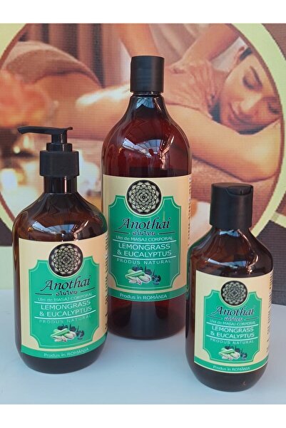 Anothai Ulei de masaj Lemongrass & Eucalyptus 300 ml, 100%, SPA PRODUCTS