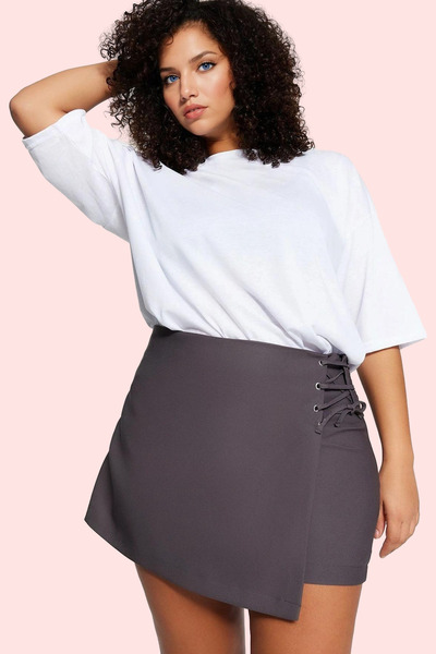 PayBuy Women's Fashion Shorts Skirt Woven Straight Fit Plus Size Casual Weekend Summer Shorts
