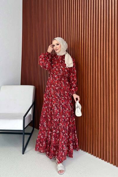 Melike Tatar Patterned Dress 3-3378