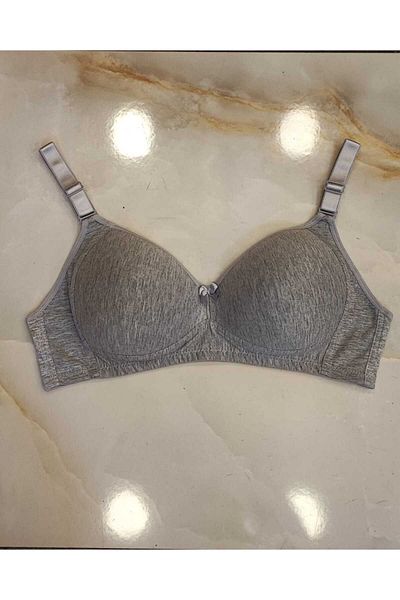 AVESŞENER Plus Size Combed Cotton Wire Free Unbuttressed Gather Bra
