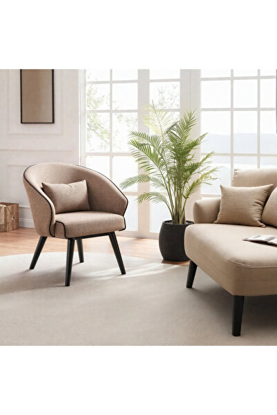Ebticar Fabric Armchair-Brown comfort and elegance, making it the perfect piece to elevate your home décor