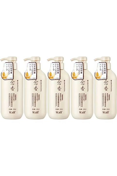 Sakura 5 Pieces Set Japanese Shampoo Against Hair Loss 300 ml