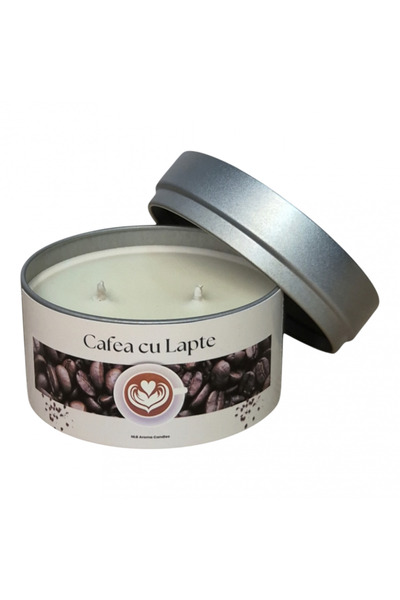 OEM Lumânare parfumată din ceară de soia, făcută manual, cafea cu lapte, 140g