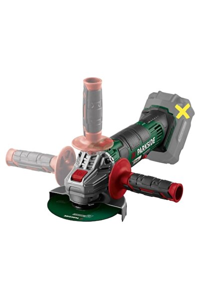 PARKSIDE Angle Grinder ParkSide, 20 V, 125 mm Disc, Adjustable Handle, Without Battery and Charger