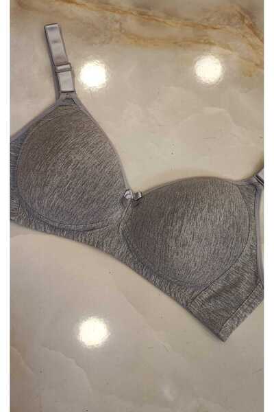 AVESŞENER Plus Size Combed Cotton Wire Free Unbuttressed Gather Bra
