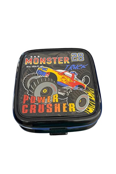 Artlantis Beslenme Kutusu 4 Bölmeli Kamyon Siyah Renk Erkek Figürlü 1 Adet Ye...