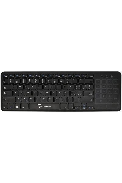 Techmade Wireless Keyboard TM BK268T Touchpad Black for PC or TV