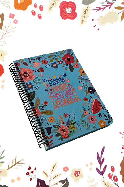 TREND16 دفتر ملاحظات بلوم بغطاء صلب حلزوني 17X24 مربع 96YP