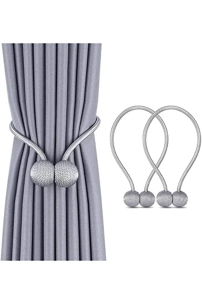 Türkiye 2PCS Magnetic Curtain Tiebacks Curtain Straps Strong Magnetic Curtain Holder Buckle hooks for Home S