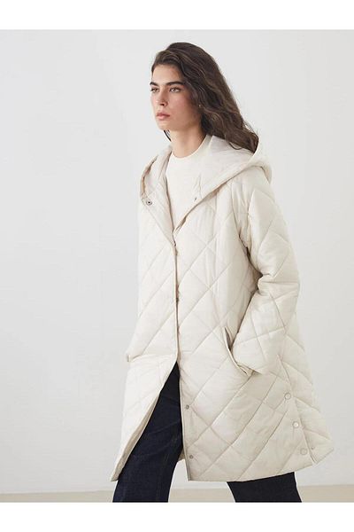 LC Waikiki Lcw Women's Quilted down Jacket with Hood (W5)