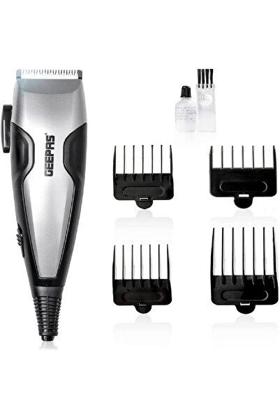 Geepas GTR8654 Hair Clipper with Ceramic Blade - Styling Tools, Professional Hair Clipper, 15W, GTR8654