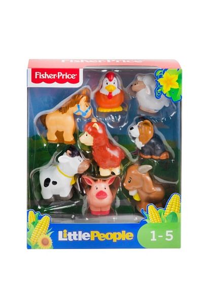 FISHER PRICE Set 8 Farm Animal Figurines, Fisher Price, Age 1+