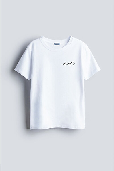 Darkia تي شيرت للأطفال للجنسين بتصميم مطبوع عليه توقيع مصطفى كمال أتاتورك