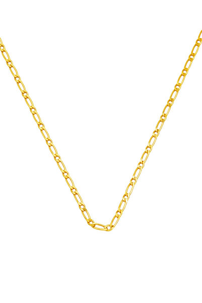 Bilezikci İnce 3mm Figaro Altın Zincir 60 cm.