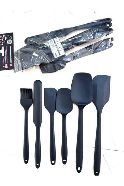 Adana Pasta Malzemeleri ملعقة سيليكون من سباتولا - مجموعة فرشاة مكونة من 6 قط...