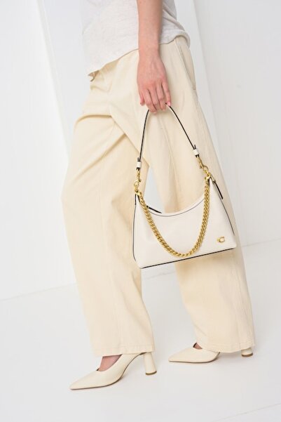 Coach leather shoulder bag Juliet, Cream
