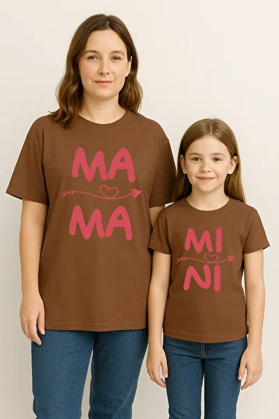SVART WEAR Mama Mini Mother Daughter Matching T-Shirt Set T-Shirt Twin Mother Daughter Oversize Mama Mini (Single Price)