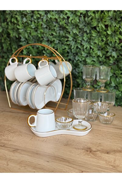 Hediye Köşkü 6 Kişilik 25 Parça Pure Askılı Fincan Seti