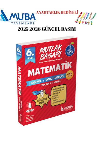 Muba Yayınları MUBA YAYINLARI 6.SINIF MATEMATİK FASİKÜL 2025 2026 YENİ ÜRÜN