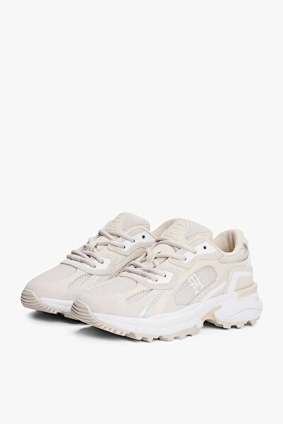 Tommy Hilfiger Th Modern Runner Women's White Sneaker with Sturdy Base Fw0Fw086920F6
