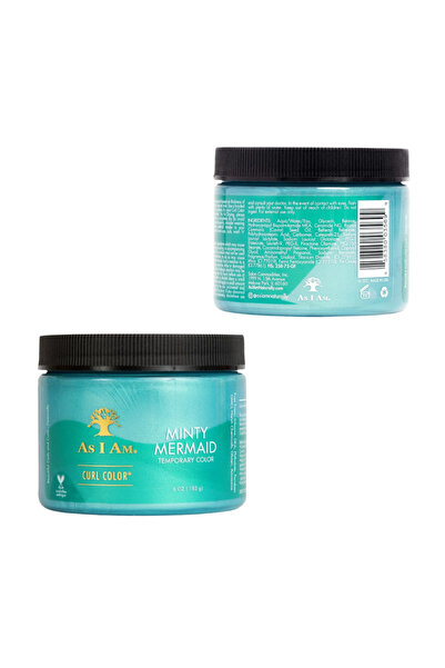 As I Am Curl Hair Color, Temporary Color Gel, Vegan & Cruelty-Free, Minty Mermaid - 182g