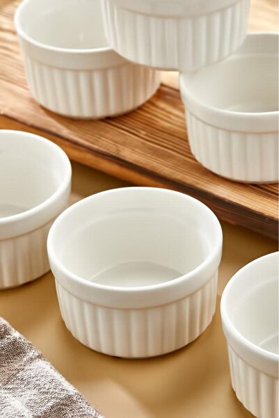 Cooker Set of 6 10 cm Porcelain Soufflé Bowls – Appetizer, Sauce, Cookie and Dessert Bowls