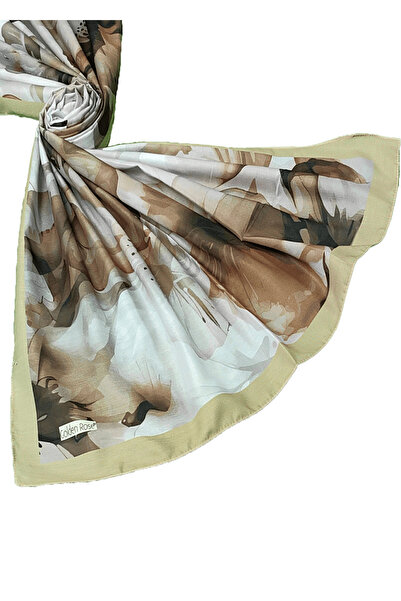 mim eşarp شال قطن ناعم منقوش بالزهور من إيسنور مقاس 75 × 190 سم – مناسب للاست...