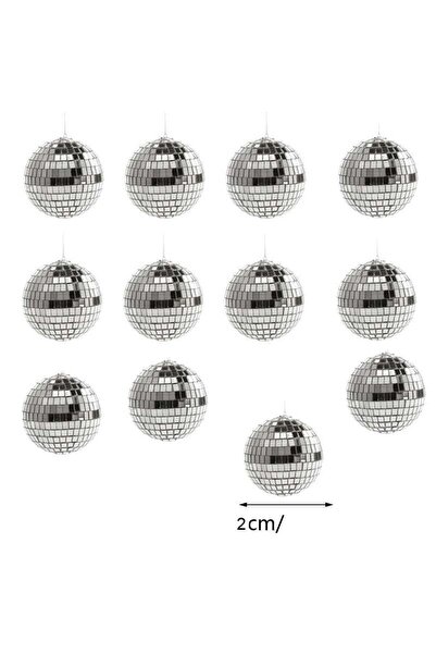 Adana Pasta Malzemeleri ORC-AY24/3012 2 CM AYNALI DİSCO TOPU 1 ADET DİSKO