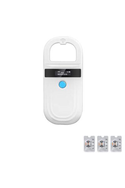 UnderShop Scanner Cipuri RFID Animale, Cititor Microcipuri 134.2kHz 125kHz, Alb, 3 Protectii Rfid