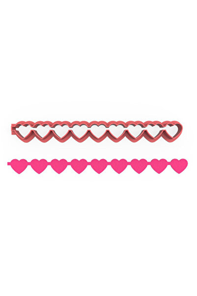 Adana Pasta Malzemeleri Akf10010 Pattern Cutter Chain ​​Heart 1.5 cm