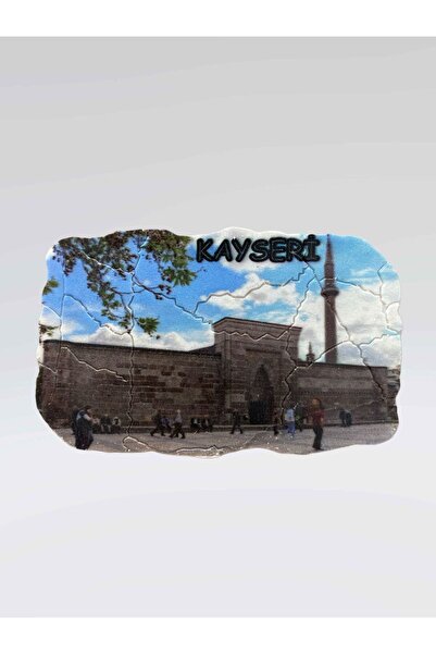 Mundy KAYSERİ Temalı Çatlatma Eskitme Buzdolabı Süsü Magnet