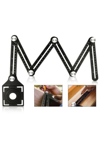 SGTT Foldable metal system for marking holes in ceramic tiles and parquet